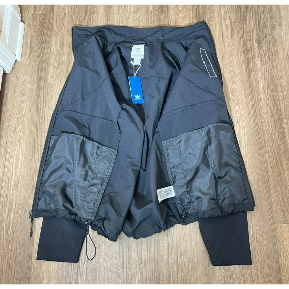 NWT Adidas NMD Track Jacket XL Black Full Zip 3 Stripe Streetwear‎